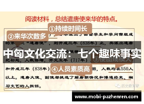 中匈文化交流：七个趣味事实