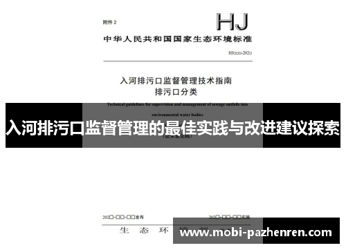 入河排污口监督管理的最佳实践与改进建议探索